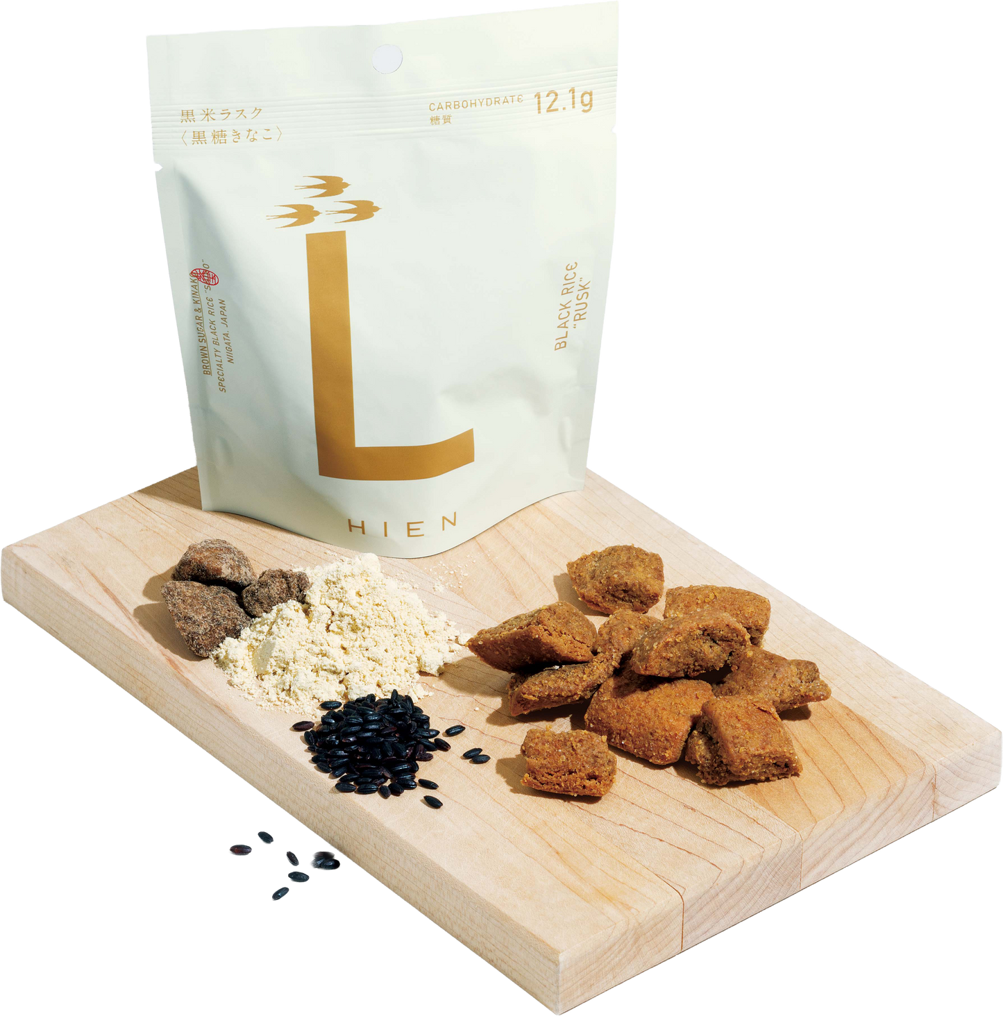 黒米低糖質Lラスク 黒糖きなこ