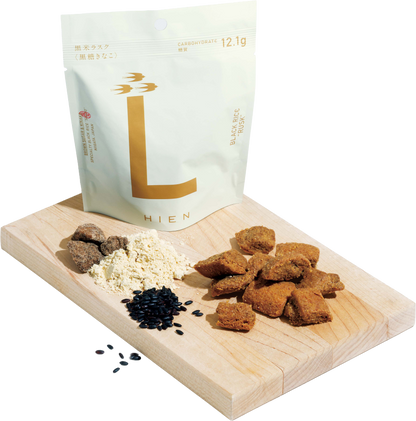 黒米低糖質Lラスク 黒糖きなこ