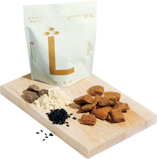 黒米低糖質Lラスク 黒糖きなこ